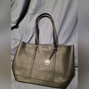 Michael Kors Black Leather Tote